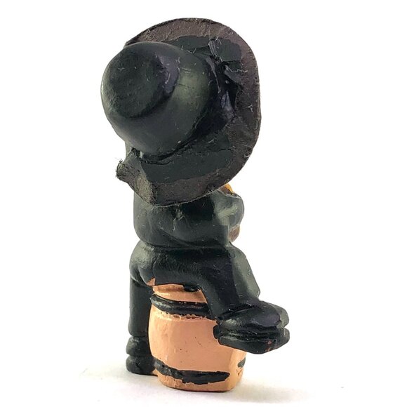 Vintage Spanish Terra Cotta Mud People Figurine Guitar Player Folk Dancing Clay - Picture 6 of 12